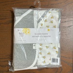 Burt’s Bees baby hooded towels, 2 pack organic cotton